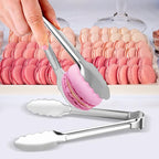 8 Pack Serving Tongs XEVOM Kitchen Tongs,Buffet Tongs, Stainless Steel Food Tong Serving Tong,small tongs (7inch)