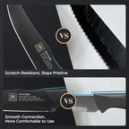 Steak Knives Set of 8, 4.7 Inch Dishwasher Safe Non Serrated Dinner Knives, Razor Sharp for Precise Cutting, Non-Stick Blade & Non Rust, Easy to Maintain Ideal for Home Restaurant Party