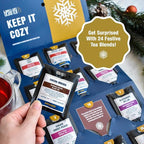 Tiesta Tea Advent Calendar 2025, Loose Leaf Herbal Tea Variety Pack, 24 Exquisite Loose Leaf Blends for Brew Lovers, Box of Herbal and Fruit Infusions, Hot or Iced, Holiday Gift Set Package