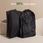 34L Vacuum Bags for Travel Luggage with Pump, Reusable Space Saver Waterproof Compression Bags for Suitcase,Backpack, Vacuum Seal Packing cube for Storage Organizer Cloth (2bag+1pump-34L)