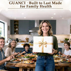GUANCI Cutting Board for Kitchen Double Sided 304 Stainless Steel Chopping Board Food-Grade Stainless Steel and Wheat Straw PP Samll Size 14’’×9.6’’ Easy to Clean