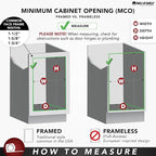 Rev-A-Shelf 10.25" Pullout Storage Organizer for Base Kitchen/Bathroom Cabinets w/Soft-Close Full Extension Slides & Adjustable Shelves, 448-BCSC-9C