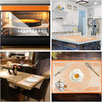 Silicone Pastry Mat 34'' By 26'' Extra Large Baking Mat with Measurements for Dough Rolling, Kneading Board, Kitchen Counter Mats, Perfect for Dough, Fondant, Pie Crust, Cookies, Bread, Pasta, Pizza