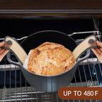 XCZ 2 PCs Silicone Bread Sling Dutch Oven Non-Stick & Easy Clean Reusable Silicone Bread Baking Mat. With Extra Long Handles Bread Baking Sheet Liner