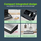 Precision Vacuum Sealer Machine, Powerful Pro Vacuum Food Sealer, 8-in-1 Easy Presets, 4 Food Modes, Dry&Moist&Soft&Delicate with Starter Kit, Compact Design(Silver)