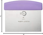 Mercer Culinary Millennia Bench Scraper, 6-Inch x 3-Inch Blade, with Purple Handle,