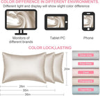 Mulberry Silk Pillow Cases King Size with Hidden Zipper, Ultra Smooth and Soft Breathable Cooling Silk Satin Pillowcase for Hair and Skin, Gifts for Women Men (Beige, 20x36 Inches, 1 Pack)