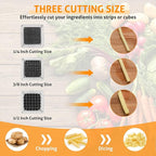 WICHEMI Replacement Chopper Blade 1/4" Blade Commercial Vegetable Chopper Stainless Steel Onion Chopper Dicer Blades and Pusher Block for Tomato Dicer French Fry Cutter (2 Pack)