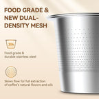 CAPMESSO Reusable K Cups Coffee Pods for Keurig 1.0: Stainless Steel Refillable K Cup - Reusable Coffee Filter for Keurig 1.0 Coffee Maker, Permanent, Eco-Friendly, Innovative Design(4 Pack)