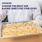 6 Pack Full Size 18" x 26" Aluminum Baking Sheet Pan Perforated, Commercial Bakery Equipment Cookie Sheets, NSF Approved Baking Tray