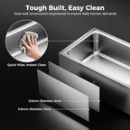20qt 2-in-1 Electric Soup Warmer and Steam Table Food Warmer, 1200W Stainless Steel Bain Marie Pot, 86~185°F Adjustable Temp, Commercial Soup Kettle for Catering Restaurant Buffet