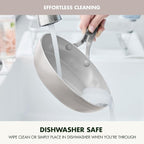 GreenPan Nova 8" Frying Pan Skillet, Oprah’s Favorite Things 2024, Ceramic Nonstick Cookware, PFAS Free, Toxin-Free, Induction Suitable, Dishwasher & Oven Safe, Durable, Easy Clean, Clay