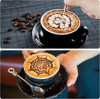 Milk Frothing Pitcher, 20OZ/600ML Stainless Steel Espresso Steaming Pitcher Coffee Milk Frother Cup with Decorating Art Pen for Espresso Machine, Milk Frother, Latte Art