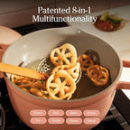 Our Place Perfect Pot - 5.5 Qt. Nonstick Ceramic Sauce Pan with Lid | Versatile Cookware for Stovetop and Oven | Steam, Bake, Braise, Roast | PTFE and PFOA-Free | Toxin-Free, Easy to Clean | Spice