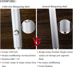 Efficient Honing Steel 12 Inches Round Knife Sharpener Steel Sharpening Rod for Kitchen Knives Carbon Steel Honing Rod