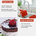 2PACK Silicone Cylinder Molds,15-Cavity Round Candy Chocolate Mold, Handmade Soap Silicone Mould, for Mini Muffin, cake,Jelly, Dessert, Ice Cube
