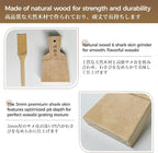 Authentic Japanese Grater Set - Includes Bamboo Brush for Grating Ginger and Wasabi (Medium)