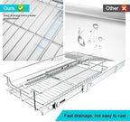 Pull Out Cabinet Organizer 20" W X 17" D, Slide Out Drawers For Kitchen Cabinets, Pull Out Drawers For Cabinets Capacity Heavy Duty Caddy, Cabinet Pull Out Shelves Chrome-Plated, Bathroom Pantry