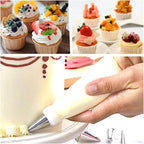 20 Inch icing bags Disposable, Large Pastry Bags Disposable Cake Decorating Bag 100 Count, Thick Plastic Non-Slip Anti-Burst Cake Bags for Frosting Decorating Cake Cupcake Cookie, Easy to Squeeze