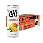 CHI FOREST Mango Sparkling Water Beverage, Zero Sugar Drinks, Zero Artificial Flavor, 11.16 fl oz Cans (Pack of 24)