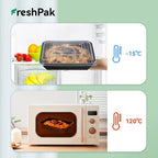 Meal Prep Containers Reusable 40 Pack 47oz - Shrink Wrap Leakproof | BPA Free Freezer & Microwave Safe Meal Prep | Portion Control Leftovers Food Container with Lid | Catering Takeout Boxes