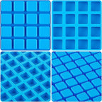 JOERSH Square Candy Molds Silicone Molds for Hard Candy, Gummy, Caramels, Chocolate, Ganache, Ice Cubes, 252 Cavity