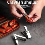 2025 New Crawfish Peeler Tool Stainless Steel, Crayfish Shelling Device Seafood Tool, Crawfish Tail Peeler, Crawfish Tail Remover Tool, Stainless Steel Crawfish Tail Peeler Tool (5 Pcs)