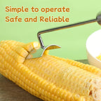 Corn Peeler for Corn on the Cob,Corn Peeler,Corn on The Cob Remover,Stainless Steel corn cob stripper,Quickly Shucking Corn Kernel Remover Tool,Suitable for kitchen and Picnic Enthusiasts (2)
