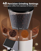 Tuni E2 58mm Dual Boiler Espresso Machine and G1 Ivory 48 Grinding Settings Conical Burr Coffee Grinder with Bottomless Portalfilter Combo (E2 with Upgrade Kit)