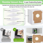 20 Pack Q0520 Vacuum Bags for iRobot Roomba Vacuum 2 Q0520 Essential Robot Vacuum Cleaner,Roomba 105 Combo/Vac,Plus 405 404 505 Combo Max 705 Vac,Max 705 Combo Robot,Disposable Auto-Empty Dust Bin Bag