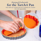Patz&Patz PressPerfect Silicone Pie Weight - Patented Blind Baking Insert for TartArt 9 Inch Tart Pan - Alternative to Ceramic Pie Weights for Baking Crust - No Puff Ups or Cracked Crusts