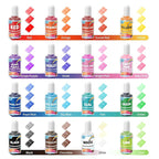 Oil Based Food Coloring, 15ml Vibrant Colors for Baking, Cake Decorating, Chocolate, Candy Melts, Icing, Fondant, Frosting, Slime and Crafts DIY, Food Grade Set, 0.35 Fl.Oz each Bottle