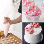 20 Inch icing bags Disposable, Large Pastry Bags Disposable Cake Decorating Bag 100 Count, Thick Plastic Non-Slip Anti-Burst Cake Bags for Frosting Decorating Cake Cupcake Cookie, Easy to Squeeze