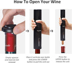 Electric Wine Opener, Automatic Bottle Corkscrew with Foil Cutter, Vacuum Stopper and Wine Aerator Pourer