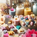 3PCS Hard Candy Molds Silicone, Gummy Chocolate Silicone Mold, Candle Soap Wax Melts Mold, 15 Cavity Heart Silicones Molds for Gummy, Hard Candy, Ice, Wax (Including Square, Round, Heart)
