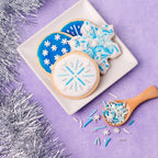 Sweets Indeed Winter Sprinkle 4-Pack – 10.90 oz | Blue Sugar Crystals, Shimmer Snowflakes, Winter Jimmies & Nonpareils | Frozen-Inspired Christmas & Holiday Baking Decorations