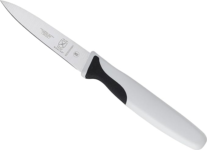Mercer Culinary Millennia Color Handle Cutlery 3" Slim Paring Knife White