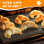 Silicone Baking Mat Roll - Cut to Size Silicone Mat- Non-slip Kitchen Counter Protector Mat, Non-Stick Silicone Pastry Mat, Reusable Air Fryer Linner, Freeze Dryer Mat, Macaron Cookie Baking Mat