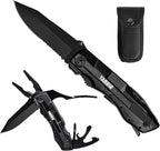 Gift for Dad/Men/Kids, Multitool Pocket Knife with Switch Blades, Can Opener, Wire Cutter, Plier Screwdrivers, Fishing Knife for Camping Hunting