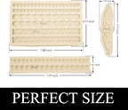 Pearl Fondant Molds, 3 Pack Silicone Pie Decoration Crust Mould, for Cake, Chocolate, Cupcake, Knit Rope, Game Pie, SugarCraft, Clay