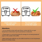 9 Inch Air Fryer Paper Liner Disposable, 200PCS Non-Stick, Oil-Proof & High-Temperature Resistant Square Baking Parchment Paper for Air Fryer, Microwave and Oven（Bottom Is 8 Inch）