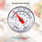 2 PCS Meat Thermometer for Grilling, Food Thermometer for Cooking, Milk, Meat Thermometers for Grilling Cooking, Kitchen Instant Read Thermometer, Pocket Thermometers Food Temperature Probe