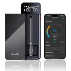 GoveeLife Bluetooth Wireless Meat Thermometer with Digital Standalone LCD Base, WiFi Unlimited Range, ±1.8℉ Accuracy, Food Grade Internal Ambient Sensor Probes for Kitchen, BBQ, Grill, Oven, Smoker