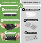 FANYITY Silicone Ice Cube Trays 2-Pack with Locks lids,Easy Release Ice Molds for Freezer,Perfect for Cocktails, Whiskey, Coffee