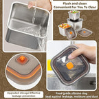 2 PCS Stainless Steel Food Storage Containers(27oz) with Lids Leak Proof & Airtight | Square Stainless steel freezer Containers,For Meal Prep,Fruit,Snack,Freezer