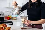 Barista Warrior Pour Over Coffee Kettle with Thermometer for Exact Temperature – Gooseneck Kettle for Pour Over Coffee and Tea, Stainless Steel for All Stovetops (1.0 Liter, 34 fl oz)