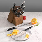 Cangshan HELENA Series German Steel Forged Knife Block Set (8-Piece, Black)