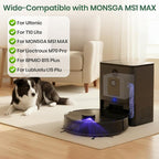 14 Pack MS1 MAX Dust Bags Compatible with MONSGA MS1 MAX Robot Vacuum Bags 3L Large Capacity Heavy Duty Bags for Home Vacuum