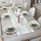 AELS Melamine Dinnerware Set of 18 Pcs Dinner Dishes Set, Lightweight Unbreakable for Indoor and Outdoor Use, BPA Free, Dishwasher Safe, Sage Green