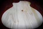 Guitar Shaped Cutting Board, Poplar and Black Walnut Wood, 14 x 18 x 3/4 inches, Handmade in Texas